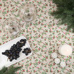 Новогодняя скатерть Аригано: Брусничный Сбор 180*140 см