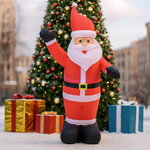 Надувная фигура Весёлый Санта 180 см с подсветкой, IP44