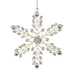 Елочное украшение Снежинка Heavenly Crystal 21 см