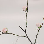 Искусственные розы для декора Lallita 10 см, 12 шт, нежно-розовые