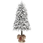 Искусственная елка на ножке Иветта заснеженная 150 см, ЛИТАЯ 100%