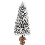 Искусственная елка на ножке Иветта заснеженная 180 см, ЛИТАЯ 100%