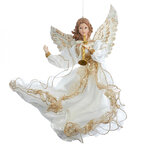 Елочная игрушка Ангел Айвори - Светлый лик Рождества 30 см, подвеска