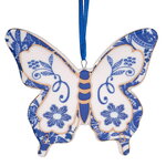 Елочная игрушка Бабочка Blue Gracia 10 см, подвеска