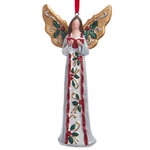 Елочная игрушка Ангел - Golden Wings 12 см, подвеска