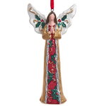 Елочная игрушка Ангел - White Wings 12 см, подвеска