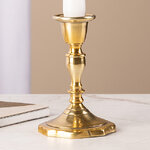 Декоративный подсвечник на 1 свечу Элиас 12 см, золотой