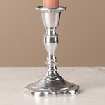 Декоративный подсвечник на 1 свечу Элиас 13 см, серебряный