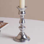 Декоративный подсвечник на 1 свечу Юхан 14 см, серебряный