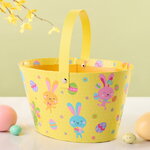 Декоративная корзина Светлая Пасха 20*12 см желтая
