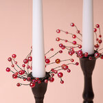 Украшение для свечи Ashberry 10 см, красный