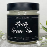 Ароматическая соевая свеча Minty Green Tea 200 мл, 40 часов горения