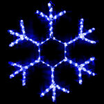 Светодиодная снежинка Агиллар 70 см, синие LED, IP54