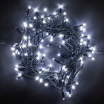 Уличная гирлянда Legoled 100 холодных белых LED, 100% мерцание, 10 м, черный КАУЧУК, соединяемая, IP65