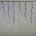 Светодиодная бахрома Legoled 3.1*0.5 м, 120 синих LED, черный КАУЧУК, соединяемая, IP54