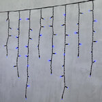 Светодиодная бахрома Legoled 3.2*0.9 м, 168 синих LED, черный КАУЧУК, соединяемая, IP54