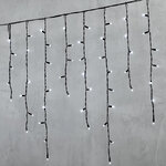 Светодиодная бахрома Legoled 3.2*0.9 м, 168 холодных белых LED, черный КАУЧУК, соединяемая, IP54