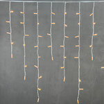 Светодиодная бахрома Legoled 3.2*0.9 м, 168 экстра теплых LED, белый КАУЧУК, соединяемая, IP54