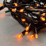 Уличная гирлянда 24V Legoled 72 желтых LED лампы, 10 м, черный КАУЧУК, соединяемая, IP54