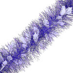 Мишура Зимняя 2 м*120 мм фиолетовая с белым