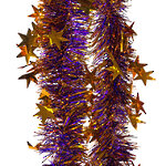 Мишура Созвездие 2 м*65 мм золотая с фиолетовым