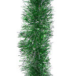 Мишура Принцесса 2 м*125 мм зеленая с серебряным