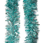 Мишура Морозко Pastel 2 м*95 мм бирюзовая с серебряным