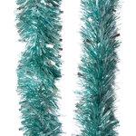 Мишура Морозко Pastel 2 м*95 мм серебряная с бирюзовым