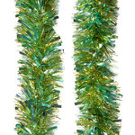 Мишура Морозко Pastel 2 м*95 мм бирюзовая с золотым