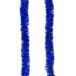 Мишура Праздничная 2 м*35 мм синяя голографическая