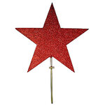 Макушка Звезда 40 см красная, пеноплекс