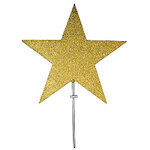 Макушка Звезда 40 см золотая, пеноплекс