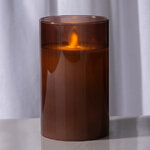 Светодиодная свеча в колбе Mosala - Amber 12 см, на батарейках