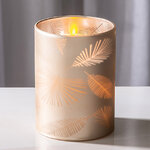 Светодиодная свеча в стакане Monchetti 10 см, на батарейках