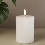 Светодиодная свеча с имитацией пламени Грацио 10 см белая, батарейка