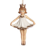 Елочная игрушка Юная балерина - принцесса 13 см, подвеска