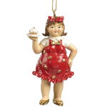 Елочная игрушка Девочка Орлэйт - Сладкоежка из Бристоля 9 см, подвеска
