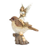 Декоративная фигурка Enchante Foresta: Фея Мелисса на Птичке 16 см