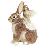 Декоративная фигурка Enchante Foresta: Фея Мадлена на Зайце 14 см