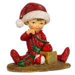 Декоративная фигурка Мальчик Ганс с подарками 12 см