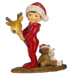 Декоративная фигурка Мальчик Ганс с игрушками 12 см