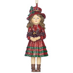 Елочная игрушка Девочка Герта с букетом 12 см