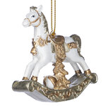 Елочная игрушка Лошадка-качалка Доблестный Уинстон 8 см