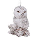 Елочная игрушка Сова Шери на шишках 8 см
