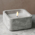 Светодиодная свеча Grey Urban 12*7 см в бетонном подсвечнике, на батарейках