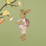 Подвесное украшение Пасхальный кролик Питер 10 см