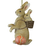 Подвесное украшение Happy Easter - Кролик с малышом 9 см