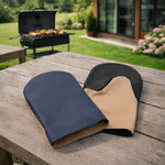 Кожаные рукавицы для гриля и барбекю, 1 пара