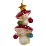 Елочная игрушка Мухоморы Дивнолесья: Олли и Полли 10 см