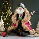 Коллекционная кукла Санта-Клаус в красной накидке из Сказочной Лапландии 61 см